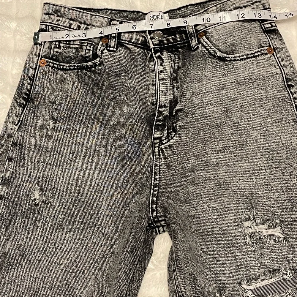 Classic Gray Straight Leg Women's Jeans 100% cotton